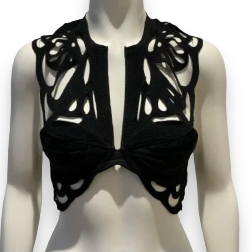 Jasmine Di Milo Laser Cut Wool Corset - Picture 7 of 11